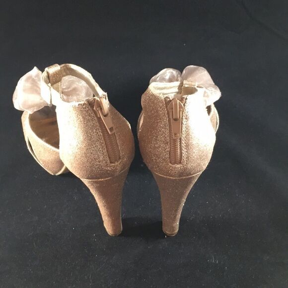 Vintage Material Girl glitter blush Platform Heels - Picture 3 of 8